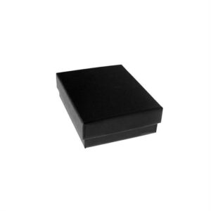 Χάρτινο Κουτί Κοσμημάτων Μαύρο Ματ 9x7x2cm KN1005