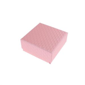 Κουτί Κοσμημάτων Ροζ Γυαλιστερό 7.5x3x7.5 cm KN1008