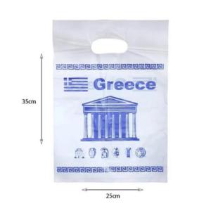 Πλαστική Σακούλα Δώρου 100τμχ GREECE 35x25cm  KN1151