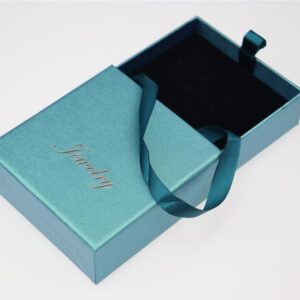 Χάρτινη Μεταλλιζέ Τσάντα Δώρου - Κουτί με Χερούλι Πράσινο 10x10x3