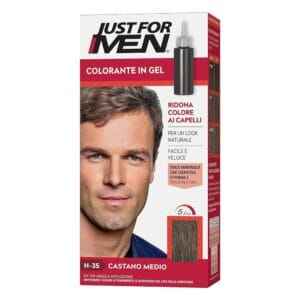 Just for Men χρωστική μαλλιών ανδρική άμεση μεσαίο καστανό H35