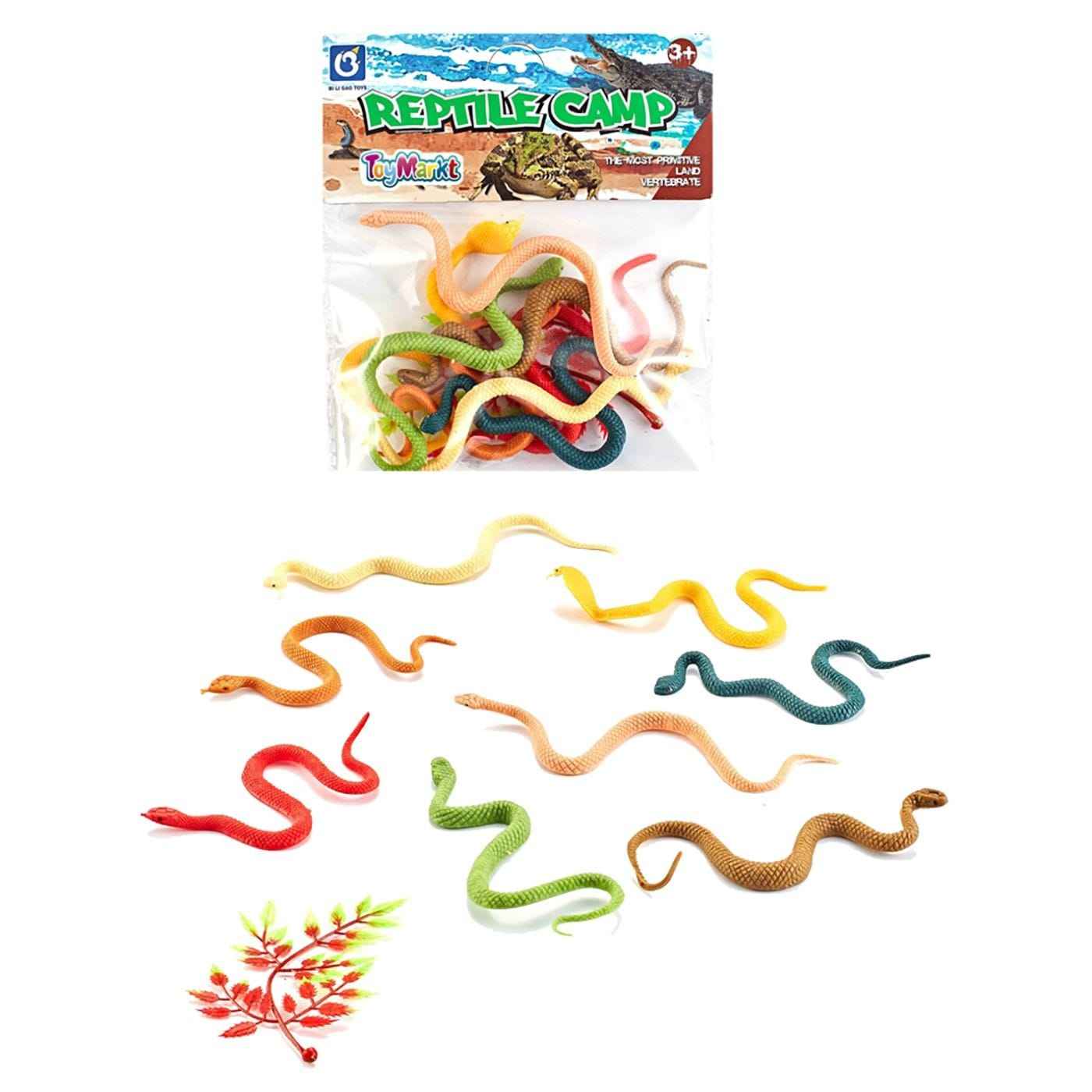 Μικρό σετ 8 Φιδάκια 14x16cm ToyMarkt 913156