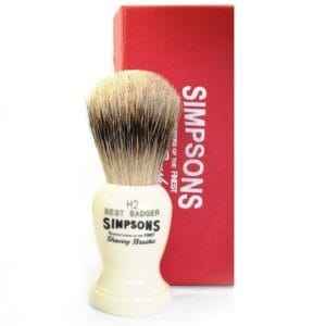 Simpsons shaving brush harvard h2 best badger