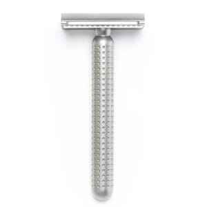 Ξυριστική μηχανή ασφαλείας Tatara Masamune ασημί με κλειστή προστασία