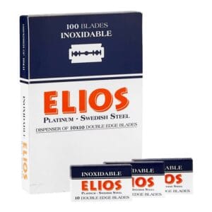 100 λεπίδες ξυραφιού Elios από ανοξείδωτο ατσάλι