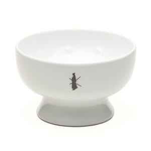 Tatara ciotola da barba in porcellana bianca