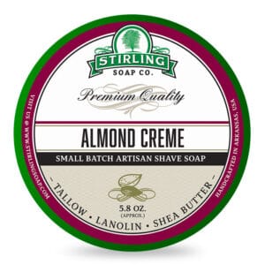 Κρέμα ξυρίσματος Stirling Soap Company με αμύγδαλο 170ml