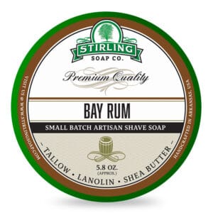 Κρέμα ξυρίσματος Stirling Soap Company με άρωμα ρούμι και δάφνη 170ml