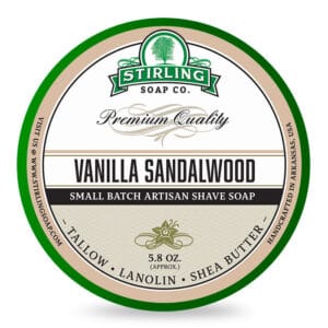 Κρέμα ξυρίσματος Stirling Soap Company βανίλια σανταλόξυλο 170ml