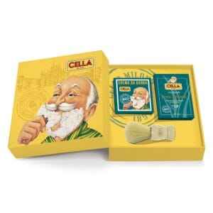 Cella Milano bio shaving set with shaving cream, aftershave and brush