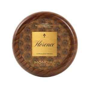 Mondial σαπούνι ξυρίσματος Florence σε ξύλινο μπολ 140ml