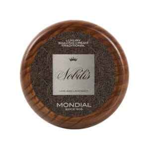 Mondial σαπούνι ξυρίσματος Nobilis σε ξύλινο μπολ 140ml