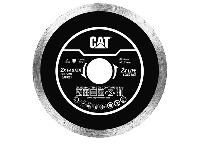 CAT Disco da taglio diamantato Continuous 110x22,23x1.6mm DA09021