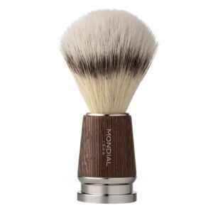 Mondial συνθετικό πινέλο ξυρίσματος Wengè Wood Ecosilvertip