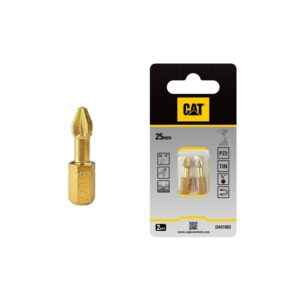 CAT Punta a stella per cacciavite di misura PZ2 25mm confezione da 2 pezzi DA01002