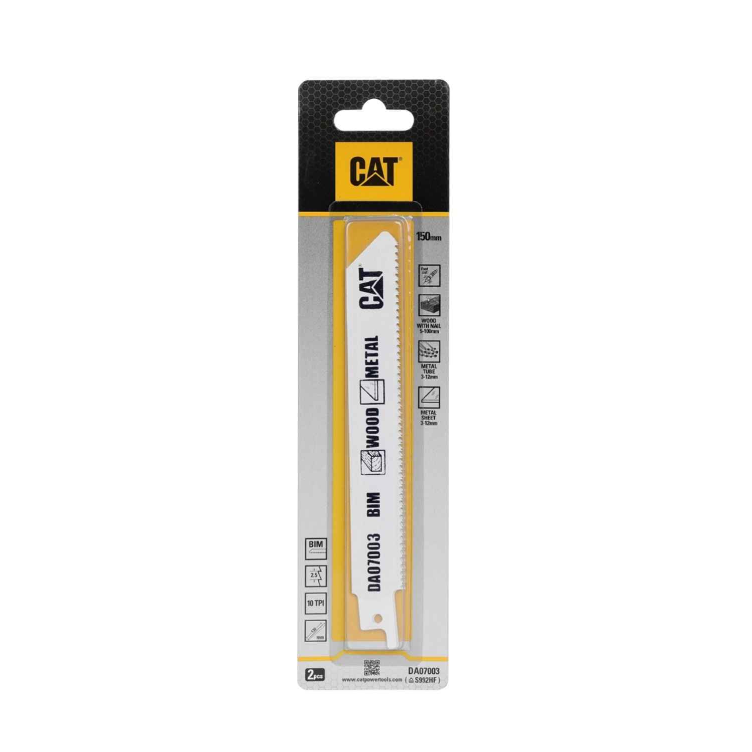 CAT Lama per sega a nastro legno-metallo 150mm S992HF set:2pz. DA07003