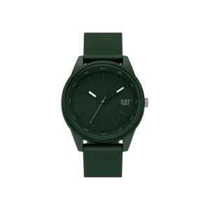 Orologio a batteria CAT Insignia con cinturino in gomma verde 43mm LJ.130.23.323