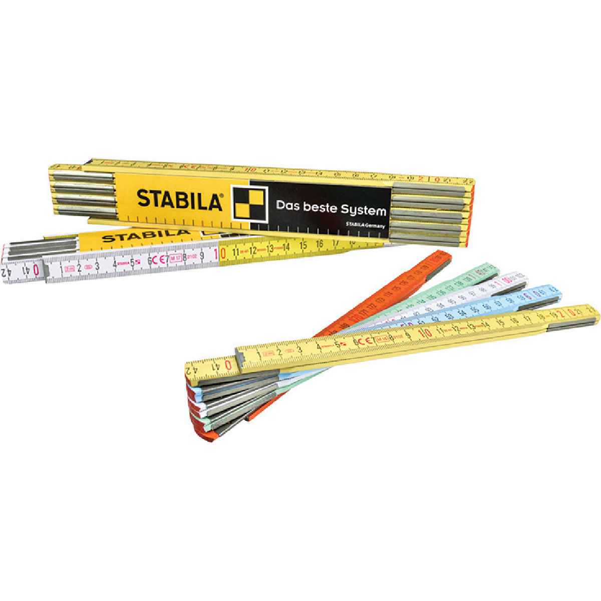 Stabila wooden folding colorful measures 2M - Image 4