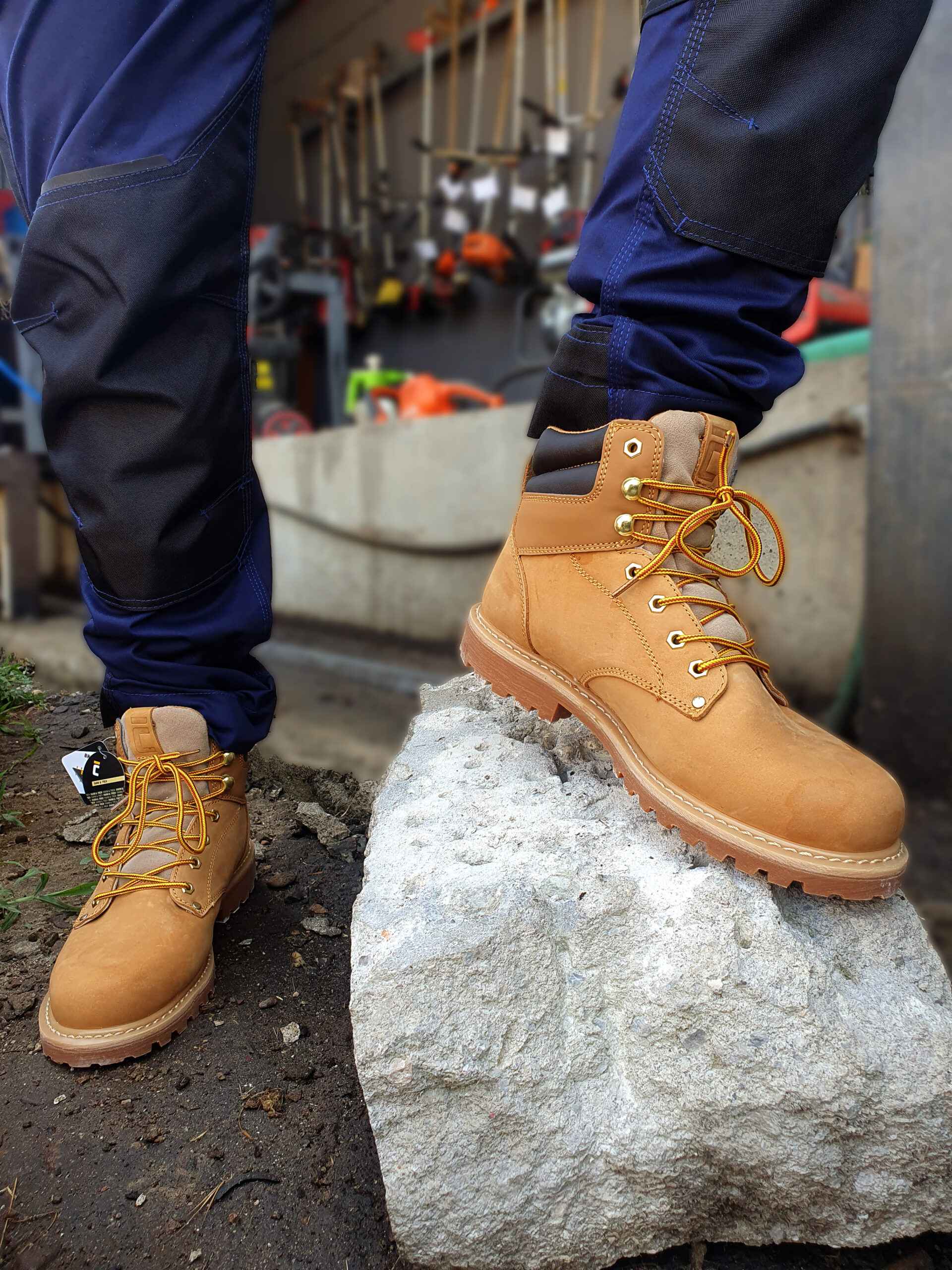 WATERPROOF LEATHER ANKLE BOOT FARMER O1 FO SRC No47 - Image 5