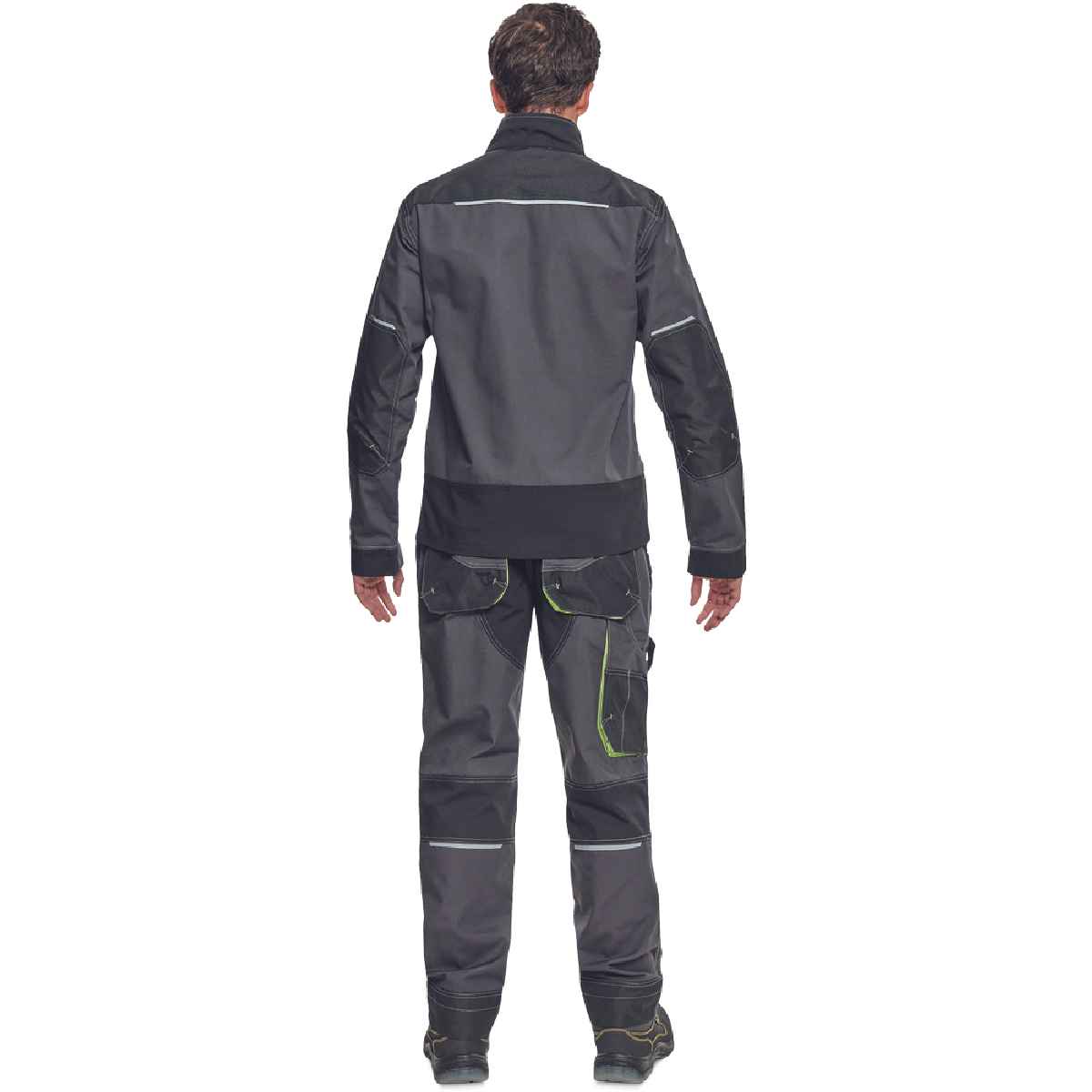 ΜΠΟΥΦΑΝ ΕΡΓΑΣΙΑΣ GREENDALE ΑΝΘΡΑΚΙ/ΛΑΙΜ 65%poly-35%cott, 270 g/m² No 54/L - Image 3