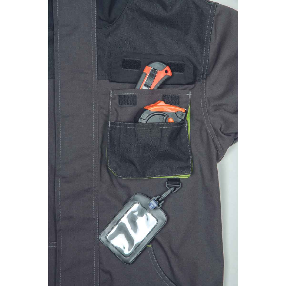 ΜΠΟΥΦΑΝ ΕΡΓΑΣΙΑΣ GREENDALE ΑΝΘΡΑΚΙ/ΛΑΙΜ 65%poly-35%cott, 270 g/m² No 54/L - Image 8