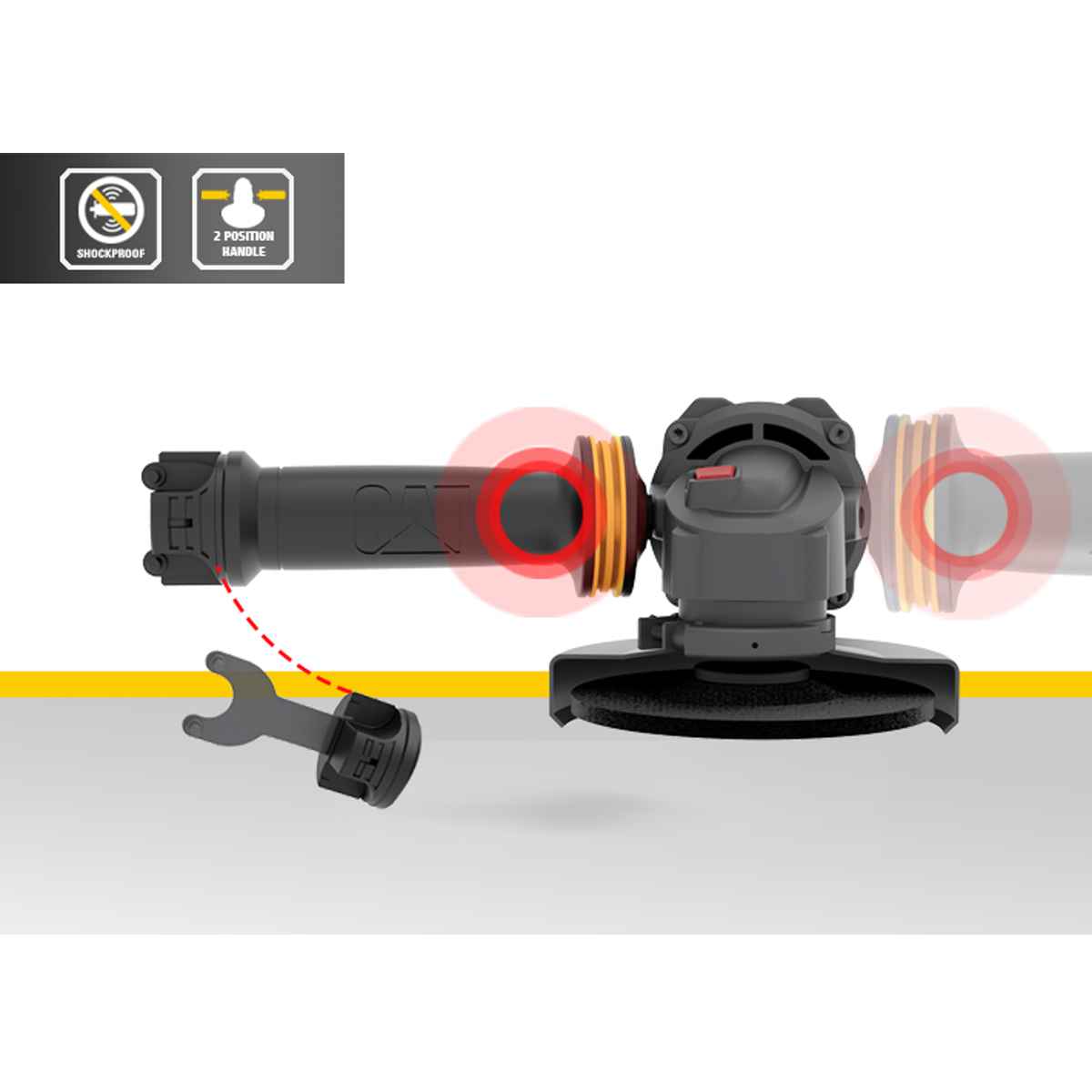 CAT Γωνιακός τροχός 125mm 1200W DX36 - Image 4