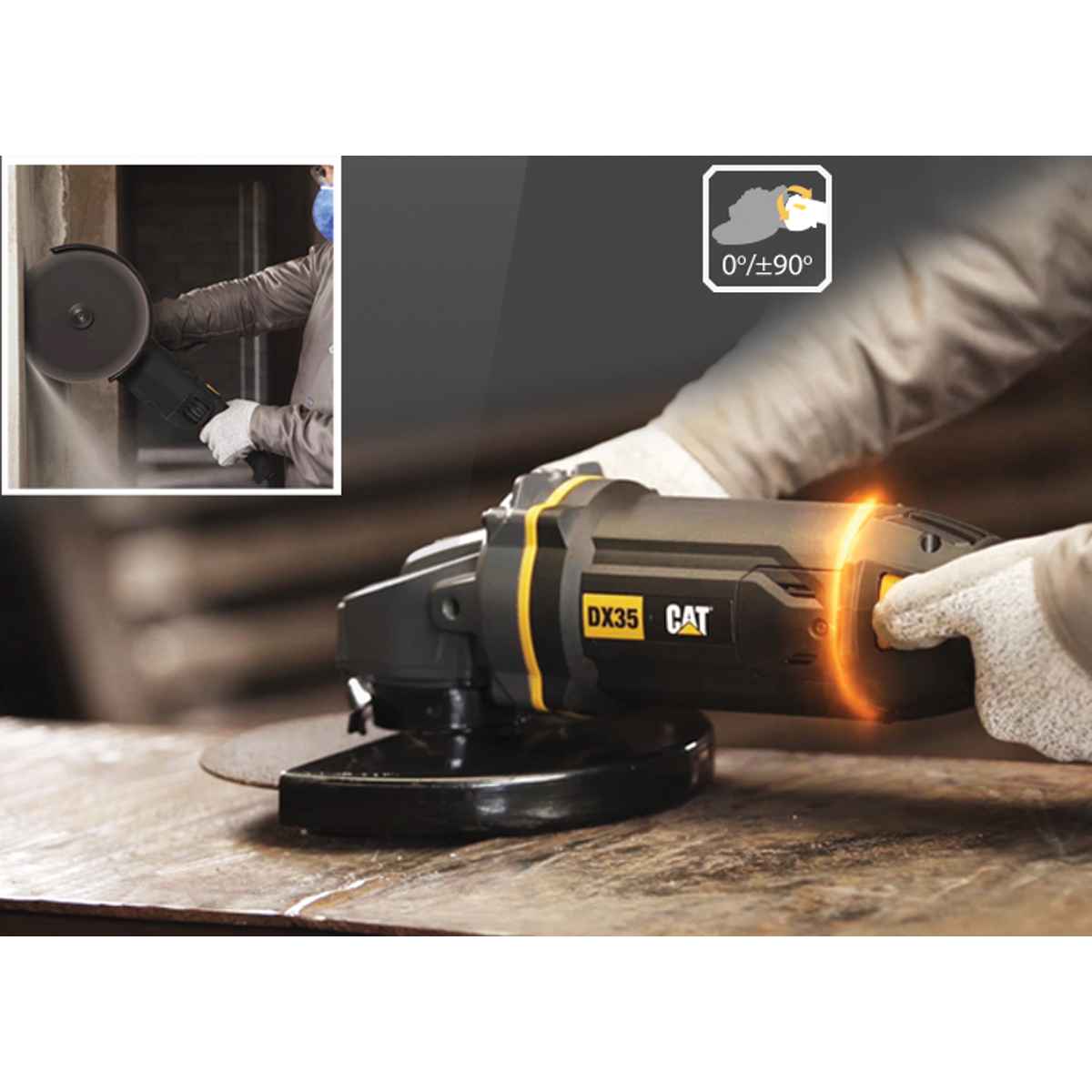 CAT Γωνιακός τροχός 230mm 2350W DX35 - Image 4