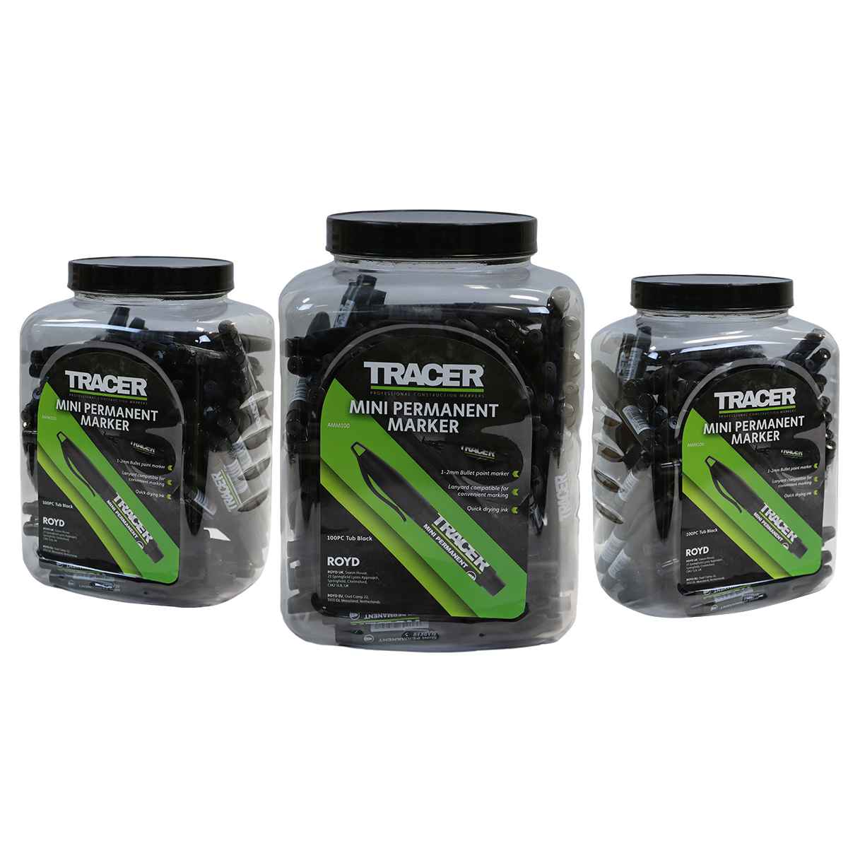 TRACER Evidenziatore mini nero AMM100 - immagine 2