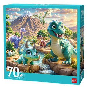 Παζλ 70 τεμ Δεινοσαυράκια 25x25x5cm ToyMarkt 891902