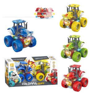 Σετ 2 Τρακτέρ Friction με Φώτα 24x12x10cm ToyMarkt 902307