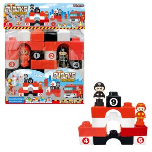 Τουβλάκια Πυροσβεστικό Σετ 28τεμ 22x29x7cm ToyMarkt 95453