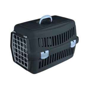 Κλουβί μεταφοράς κατοικιδίου πλαστικό - Felix - 48x32.5x32.5cm - 005135 - Black/Light Grey