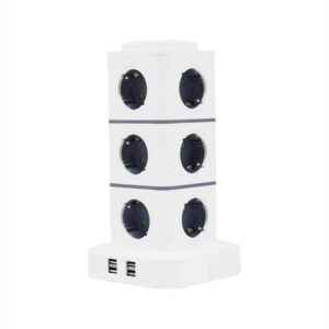 Κάθετο πολύπριζο 12 θέσεων - Σούκο - 4USB - 3m - RC-G12P - 012234