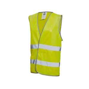 Gilet da lavoro con nastri riflettenti giallo 3XL HVBLAYXL