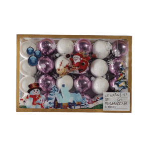 Σετ Χριστουγεννιάτικες μπάλες - 3cm - 24pcs - 023117