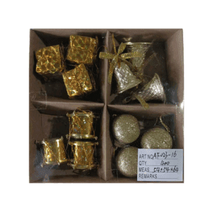 Σετ Χριστουγεννιάτικα στολίδια - 2.5cm - 12pcs - 023162