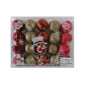 Σετ Χριστουγεννιάτικες μπάλες - 4cm - 20pcs - 023391