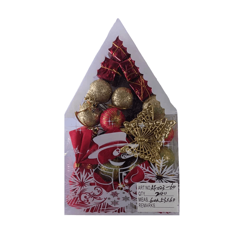 Σετ Χριστουγεννιάτικα στολίδια - 4cm - 12pcs - 023605