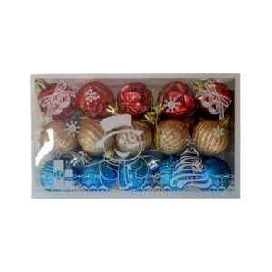 Σετ Χριστουγεννιάτικες μπάλες - 15pcs - 023910