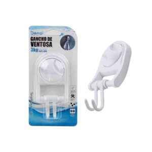 Κρεμάστρα μπάνιου διπλό άγκιστρο με βεντούζα - 03425