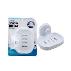 Επιτοίχια σαπουνοθήκη μπάνιου με βεντούζα - 03437