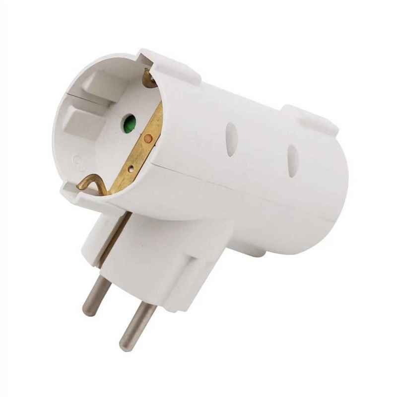 Multipresa 2 posti tipo T - Schuko - ZDB01-02A - 068738