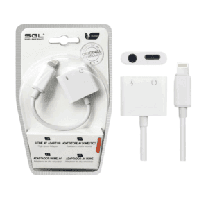 Αντάπτορας για iOs 2in1 - Lightning σε έξοδο Jack & φόρτισης - T57 - 096087
