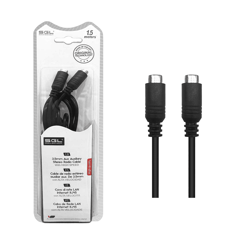 Cavo di prolunga audio - 402C01 - Jack 3.5mm Femmina/Femmina - 1.5m - 097787