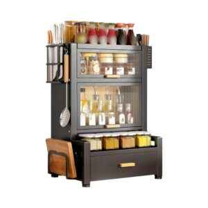 Ντουλάπι οργάνωσης κουζίνας τριώροφο - 11909 - 114036 - Black