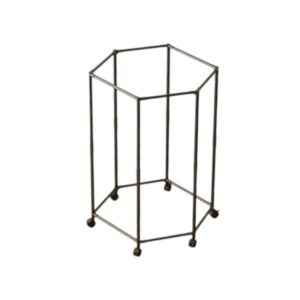 Τροχήλατη κρεμάστρα δαπέδου εξάγωνη - YH9913-1 - 114319 - Black
