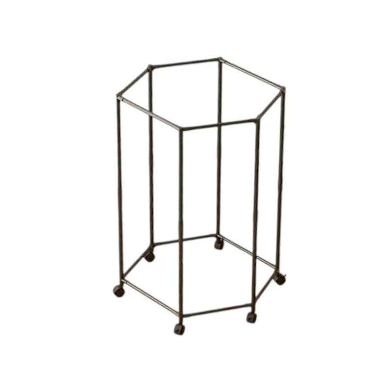 Τροχήλατη κρεμάστρα δαπέδου εξάγωνη - YH9913-1 - 114319 - Black