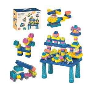 Σετ πάγκος κατασκευών DIY με τουβλάκια - C2711 - 88pcs - 117156