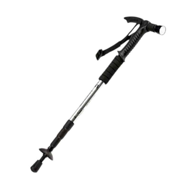 Τηλεσκοπικό μπαστούνι ορειβασίας με φακό - Μπατόν - 138339 - Silver