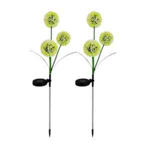 Φωτιζόμενα διακοσμητικά λουλούδια LED με ηλιακό πάνελ - 2pcs - 150319 - Yellow